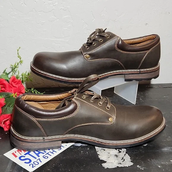 MOUNTAIN CREEK Lace Tie Steven Shoe Brown 12M - Picture 5 of 13